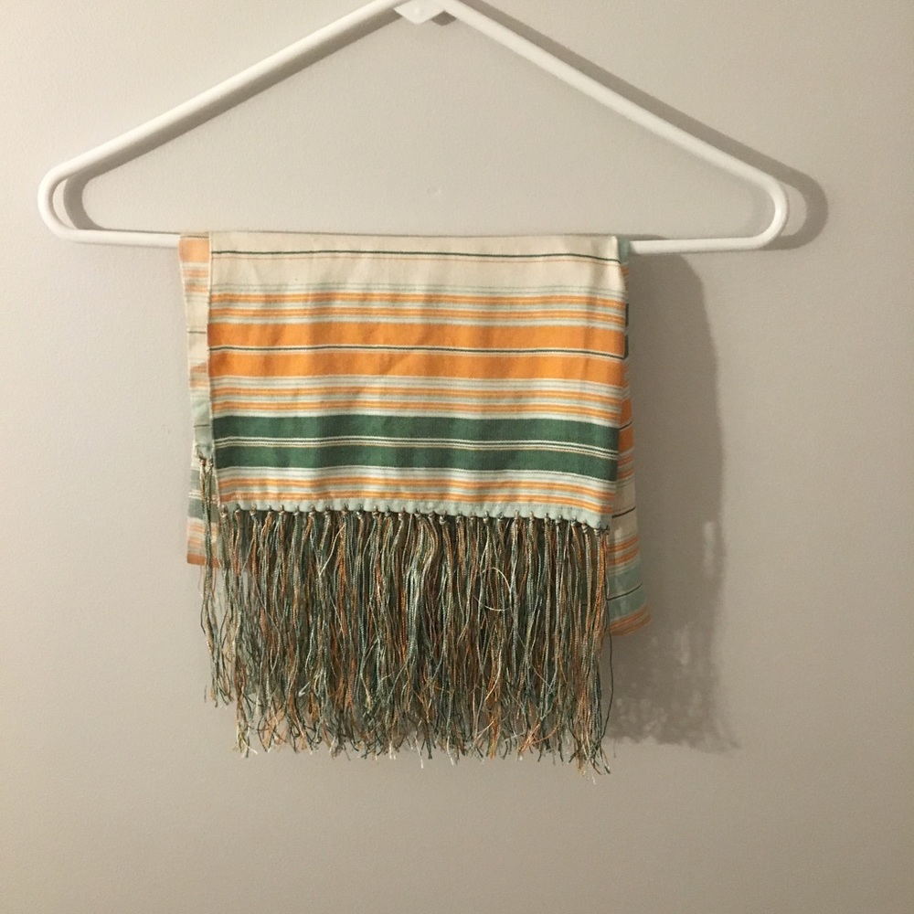 BCBG fringe scarf
